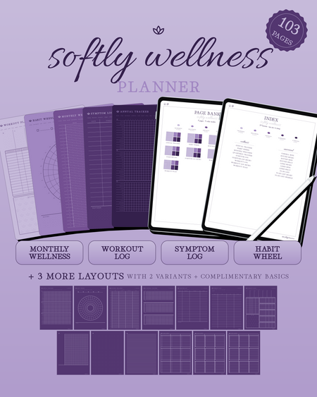 Softly Wellness Planner — Amethyst