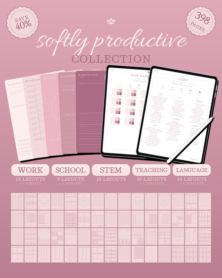 Softly Productive Collection — Blush