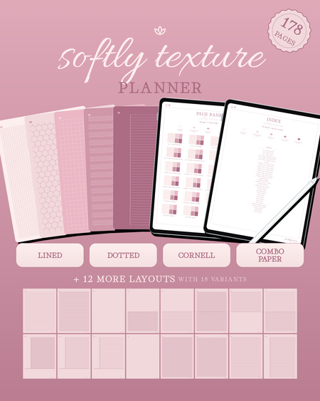 Softly Texture Planner — Blush