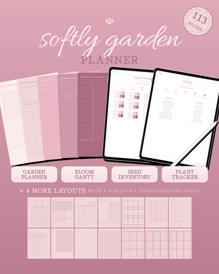 Softly Garden Planner — Blush