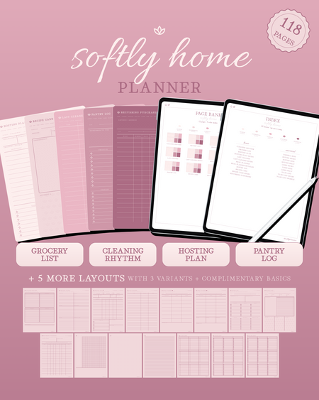 Softly Home Planner — Blush