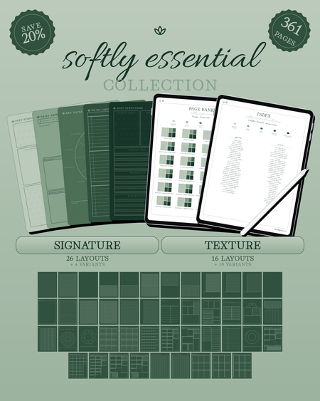 Softly Essential Collection — Emerald