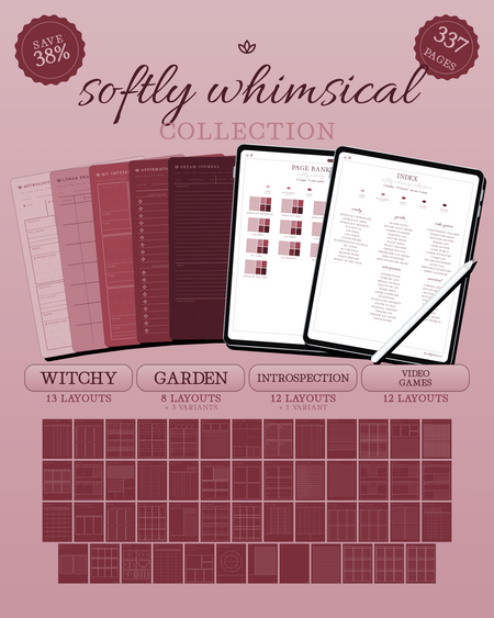 Softly Whimsical Collection — Garnet