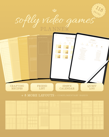 Softly Video Games Planner — Lemon