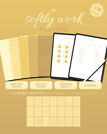 Softly Work Planner — Lemon