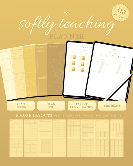 Softly Teaching Planner — Lemon