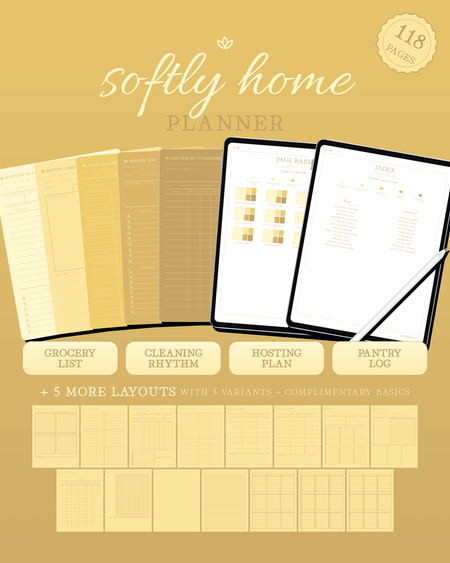Softly Home Planner — Lemon