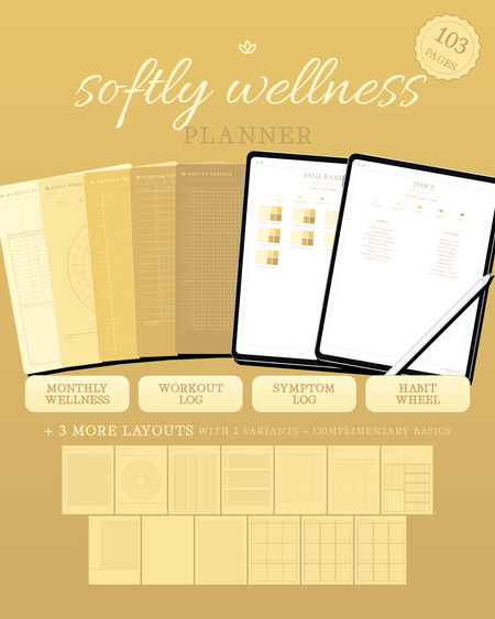 Softly Wellness Planner — Lemon