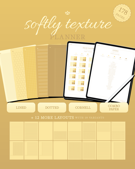 Softly Texture Planner — Lemon