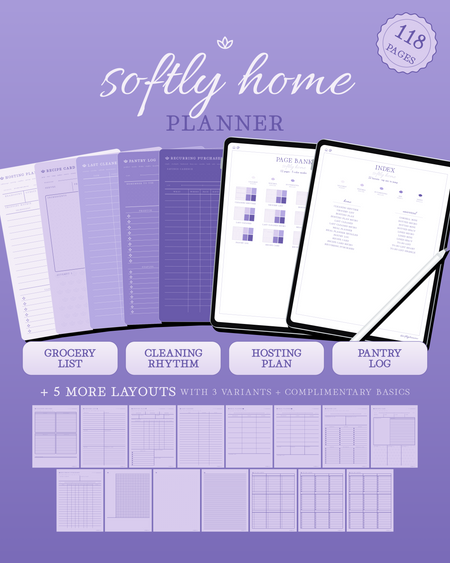 Softly Home Planner — Lilac