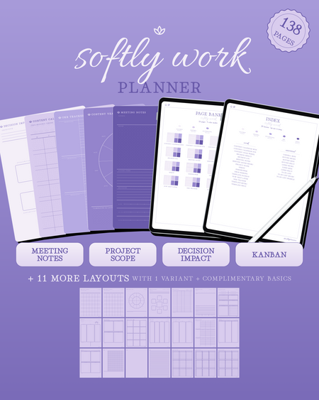 Softly Work Planner — Lilac