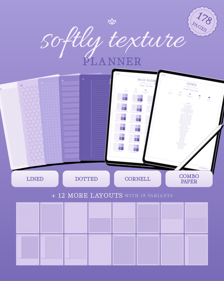 Softly Texture Planner — Lilac