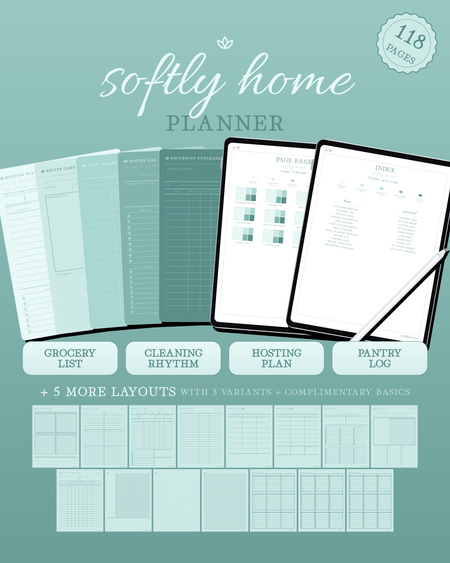 Softly Home Planner — Mint