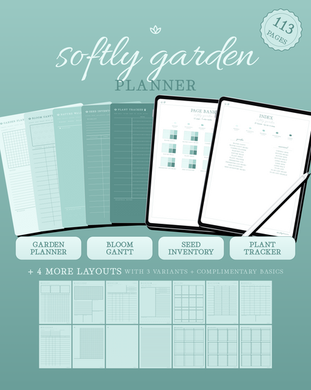 Softly Garden Planner — Mint