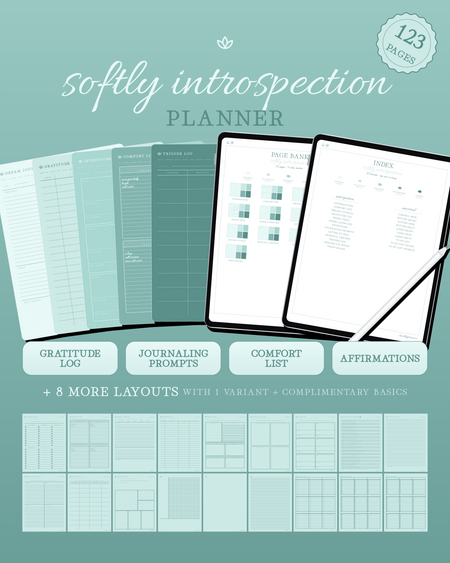 Softly Introspection Planner — Mint