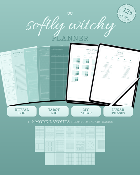 Softly Witchy Planner — Mint