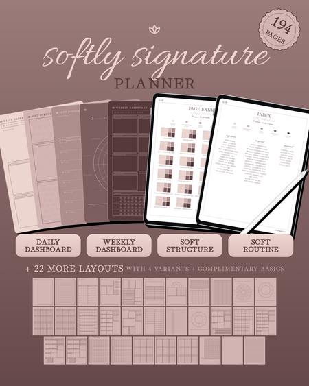 Softly Signature Planner — Mocha