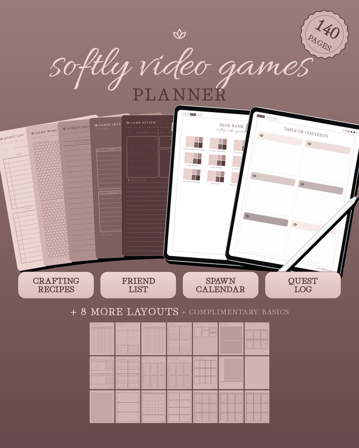 Softly Video Games Planner