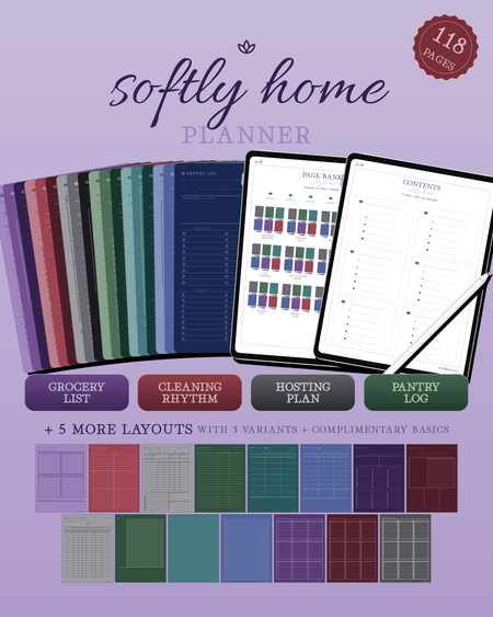 Softly Home Planner — Nocturne