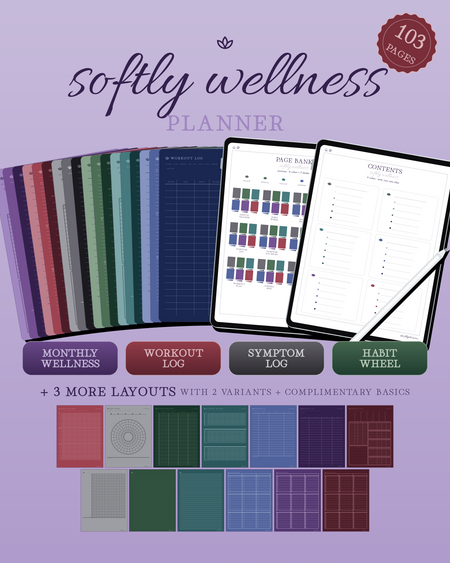 Softly Wellness Planner — Nocturne
