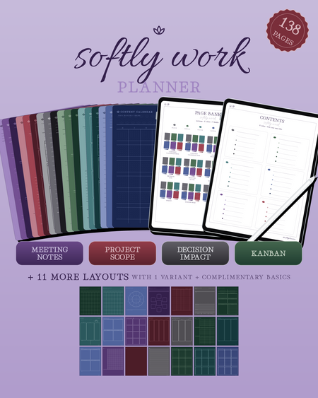 Softly Work Planner — Nocturne