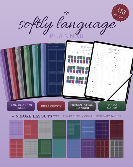 Softly Language Planner — Nocturne
