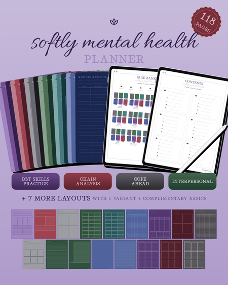 Softly Mental Health Planner — Nocturne