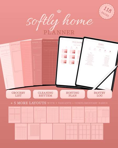 Softly Home Planner — Peach