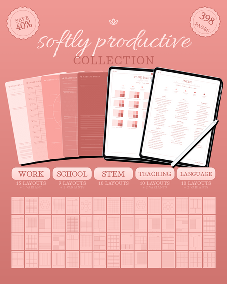 Softly Productive Collection — Peach