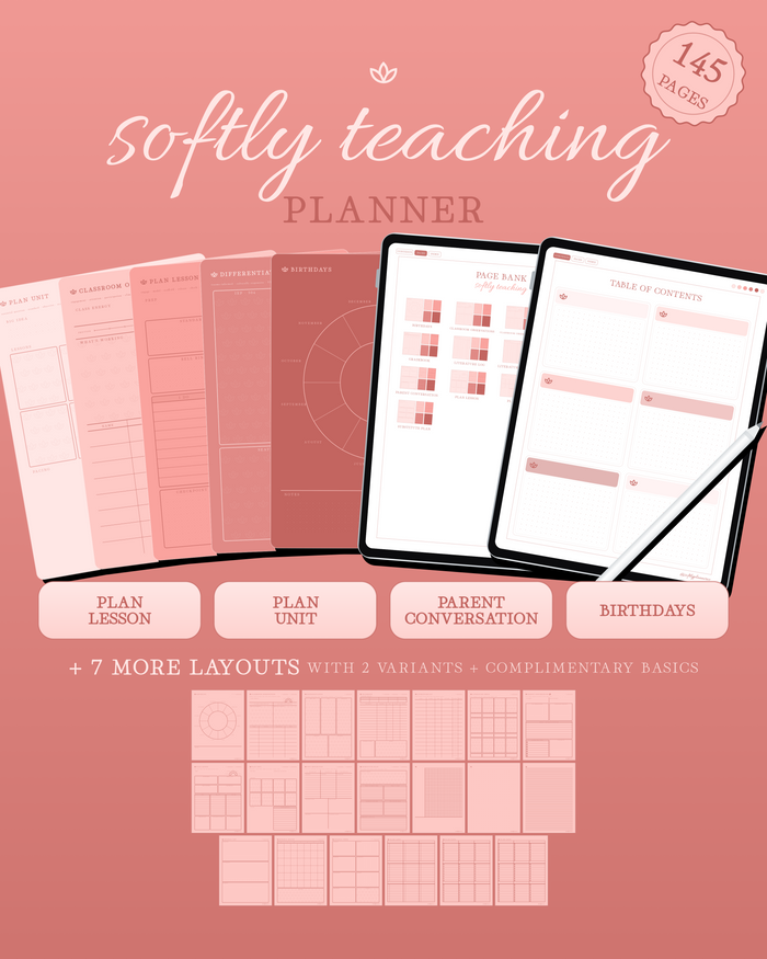 Softly Teaching Planner