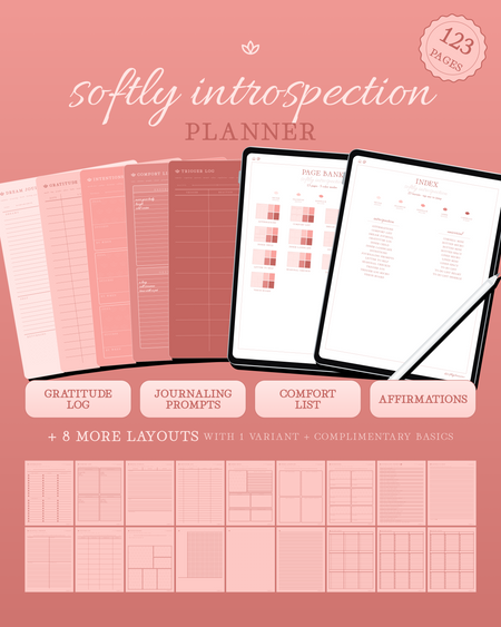 Softly Introspection Planner — Peach