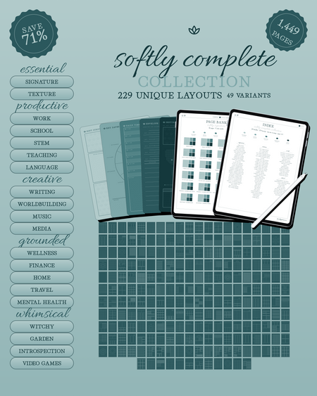 Softly Complete Collection — Peacock