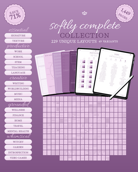 Softly Complete Collection — Plum