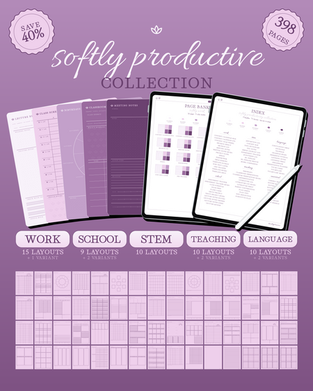 Softly Productive Collection — Plum