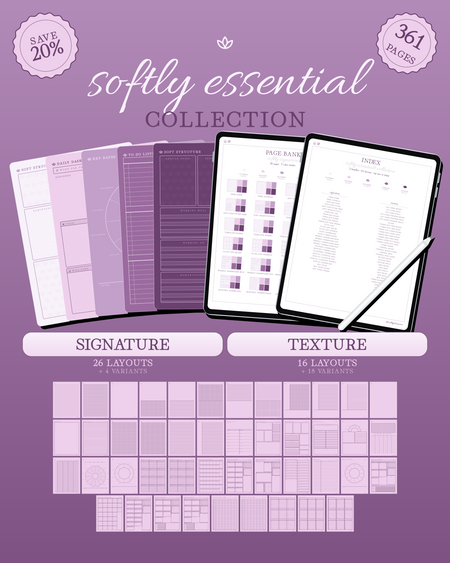 Softly Essential Collection — Plum