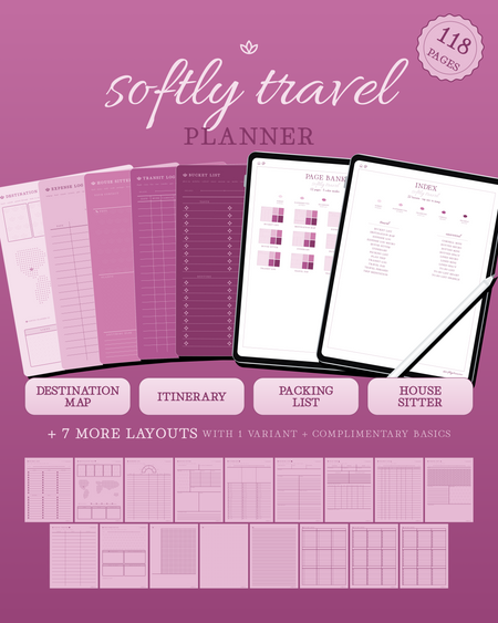 Softly Travel Planner — Raspberry