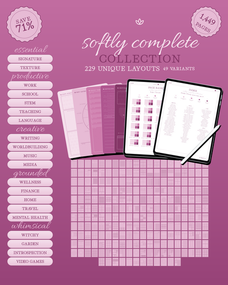 Softly Complete Collection — Raspberry