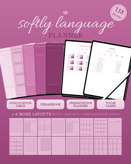 Softly Language Planner — Raspberry