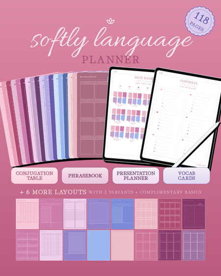 Softly Language Planner — Romance