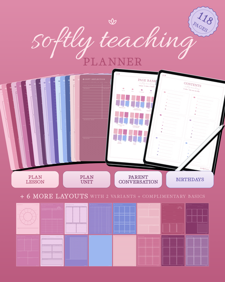 Softly Teaching Planner — Romance
