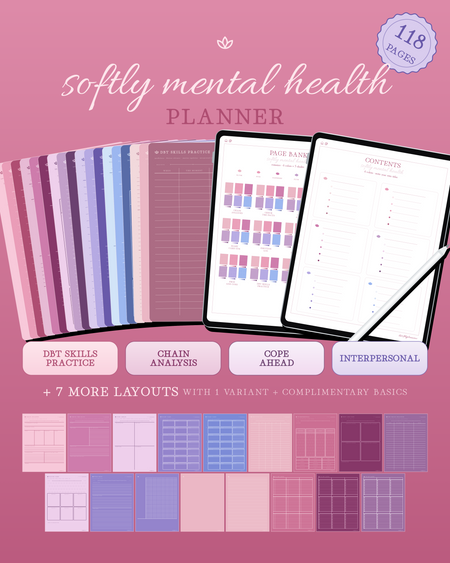 Softly Mental Health Planner — Romance