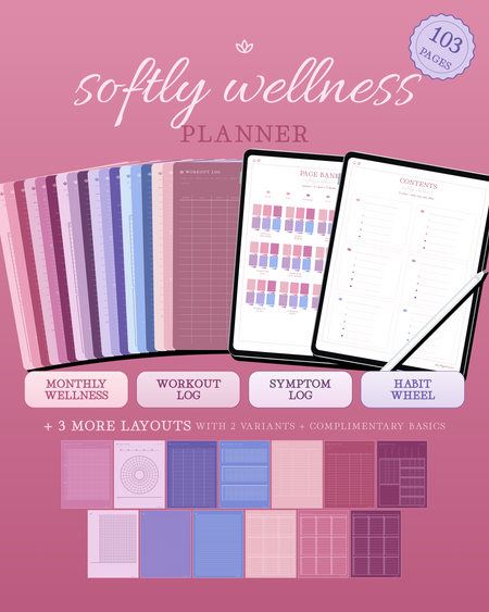 Softly Wellness Planner — Romance