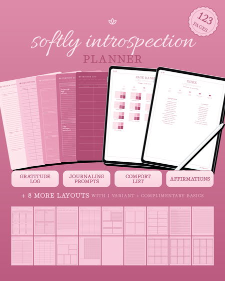 Softly Introspection Planner — Rose