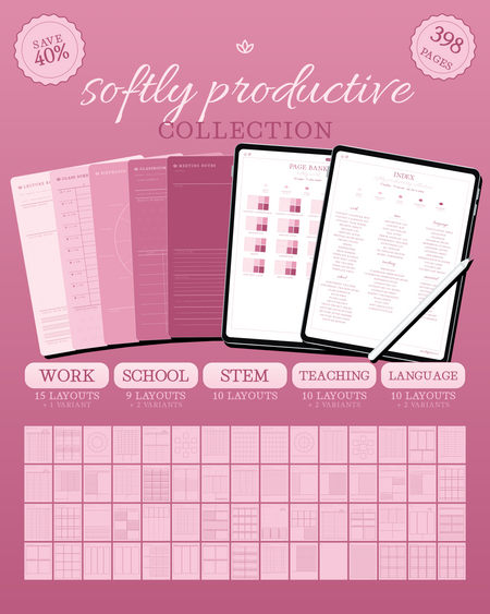 Softly Productive Collection — Rose