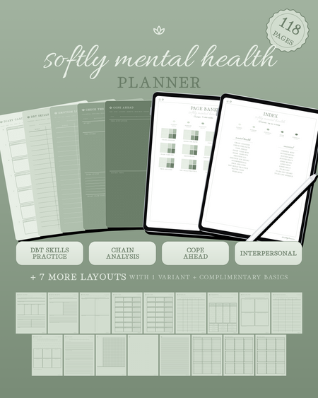 Softly Mental Health Planner — Sage