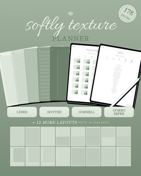 Softly Texture Planner — Sage