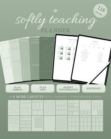 Softly Teaching Planner — Sage