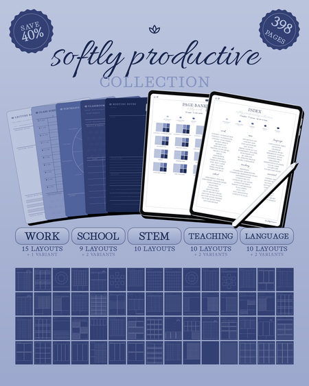 Softly Productive Collection — Sapphire