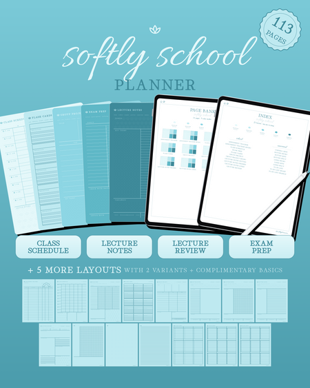 Softly School Planner — Sea