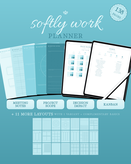 Softly Work Planner — Sea